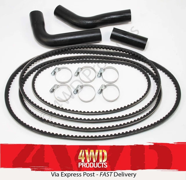 RADIATOR HOSE & Belt SET for Toyota Hilux LN106 LN107 LN111 4Runner 2.8 ...