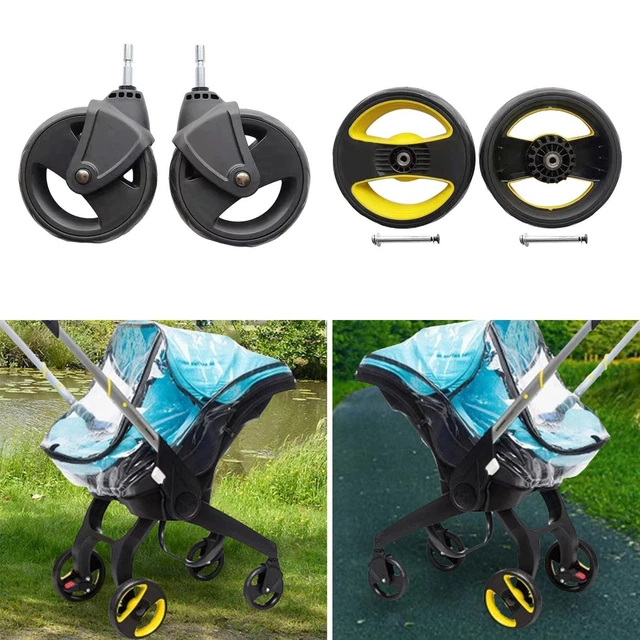 2-teiliges Kinderwagen Rad-Set | Ersatzräder Für Kinderwagen | Vorne & Hinten