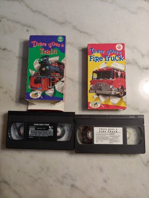 LOT 2- THERE Goes a Fire Truck/ TRAIN VHS 1993. AGES 3-8 $8.00 - PicClick