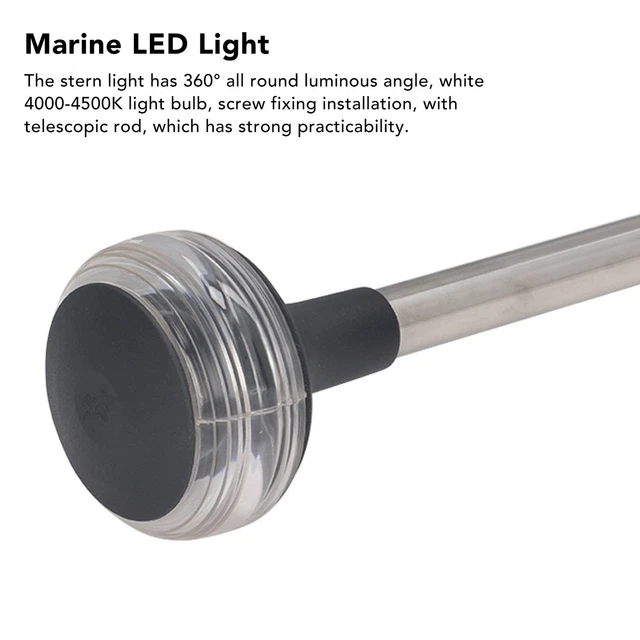 Lumière D'ancrage Rabattable Pour Bateau - Lampe De Signalisation Marine - Aluminium - Neuf