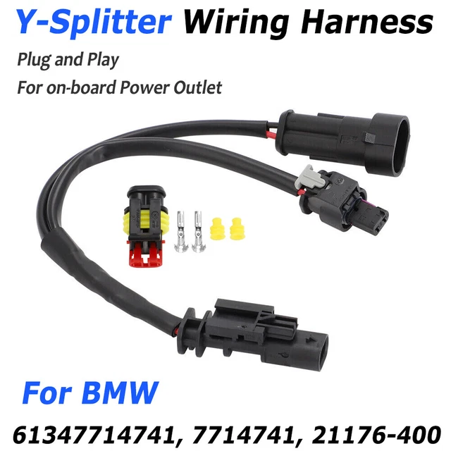 Accessory BMW RT R1200 R1300 R1250 GS F GT K power splitter Genuine Plug USB Accessory BMW RT R1200 R1300 R1250 GS F GT K power splitter Genuine Plug USB