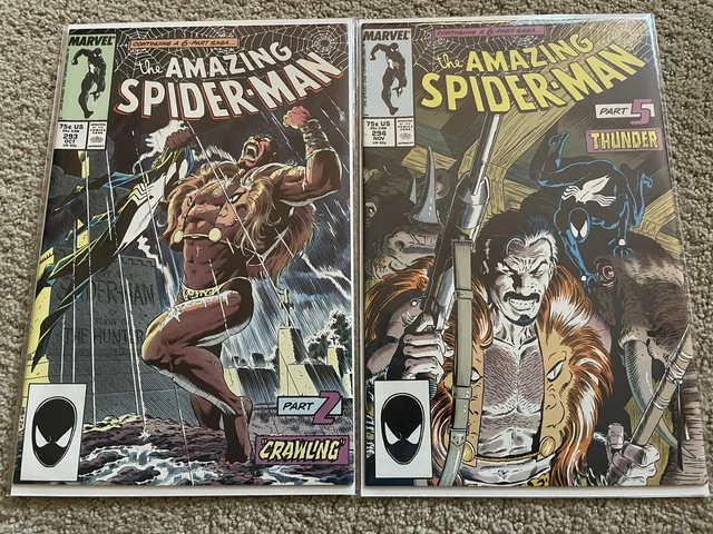 AMAZING SPIDER-MAN #293 294 - KRAVEN’S LAST HUNT, MIKE ZECK 1987 Great Shape!!