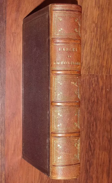 FABLES de Jean de LA FONTAINE 1826 relié 10 gravures Moreau