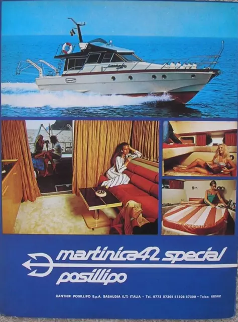 Martinica 42 Special Cantieri Posillipo 1977 Advertising Pubblicita Publicite