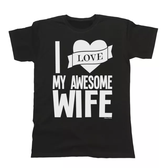 I Love My Awesome Wife Mens ORGANIC T-Shirt Funny Christmas Gift For Husband