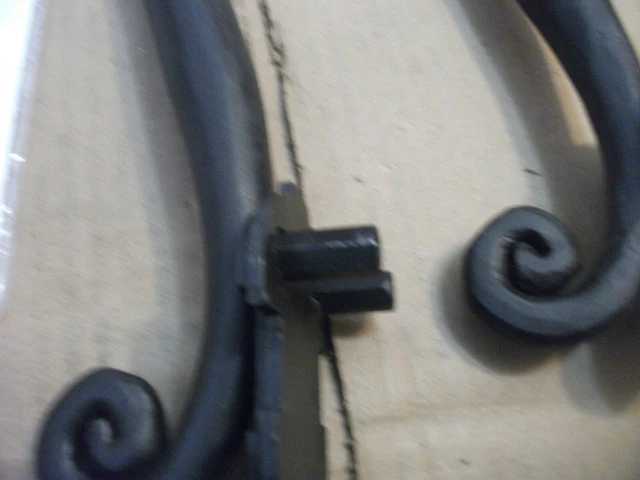 cantera hand forged   Iron Scroll Door Pull Handles (Pair) 7