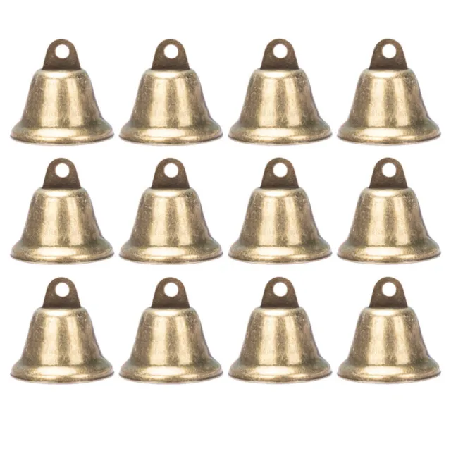 25pcs bells christmas decor Vintage Bronze Jingle Bell Vintage Style Brass Bell