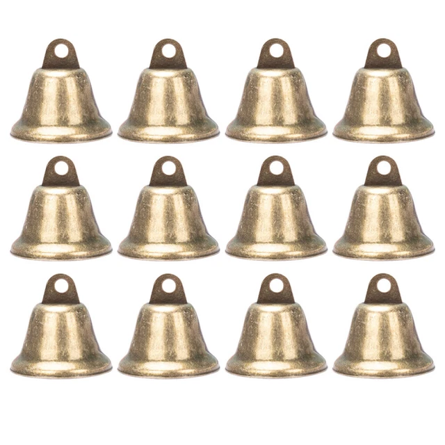 25pcs bells christmas decor Vintage Bronze Jingle Bell Vintage Style Brass Bell
