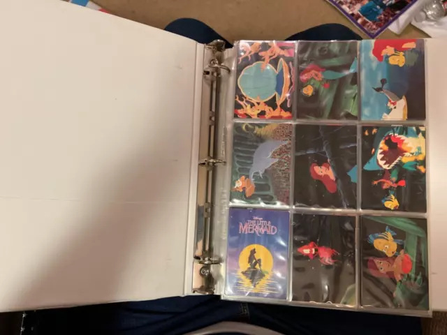 Walt Disneys THE LITTLE MERMAID 1991 Pro Set Trading Cards Lot, Pop-up, Stickers