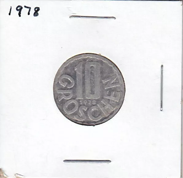 1978 Austria 10 Groschen Coin