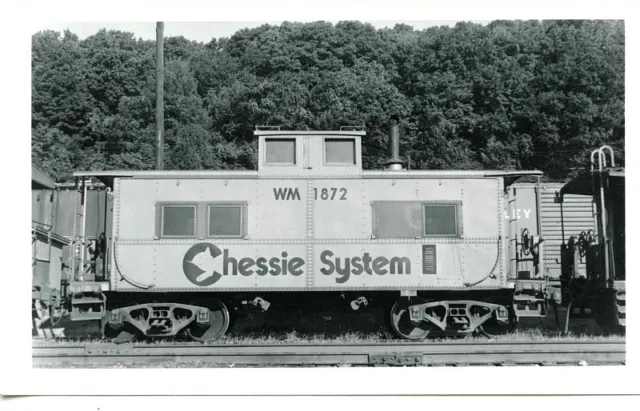 G198 RP 1970s? CHESSIE SYSTEM WESTERN MARYLAND RAILROAD CABOOSE WM1872