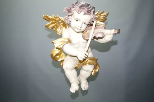Schwebeengel  Engel Putto 40 cm Deko Figur Engel mit Geige