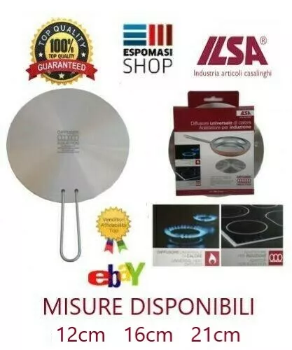 DIFFUSORE ADATTATORE PER INDUZIONE SOTTOPENTOLA PIASTRA ACCIAIO INOX 12 C