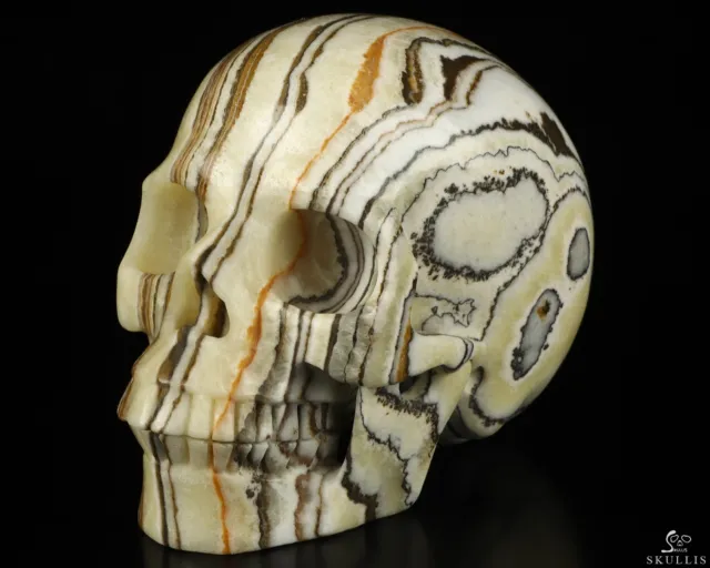 5.3" Eastern Jasper Hand Carved Crystal Skull, Realistic, Crystal Healing