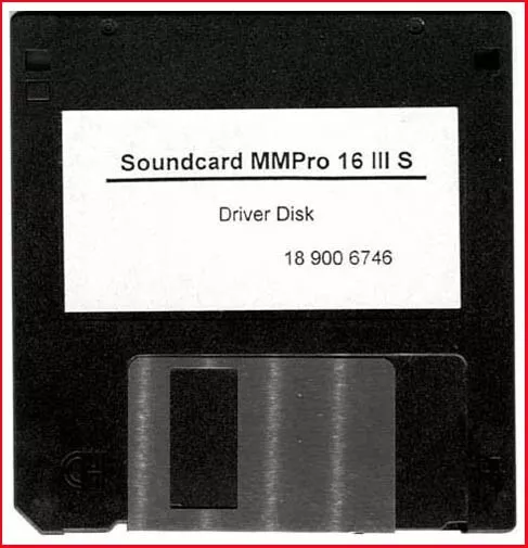 Diskette - Soundcard MMPro 16 III S - Driver Disk