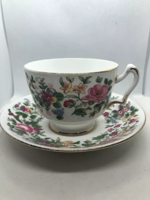 Beautiful fine bone china crown staffordshire tea cup flower design