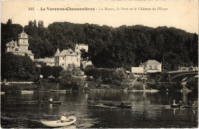 CPA La Varenne La Marne,le Pont,Chateau de l'Etape (1347730)