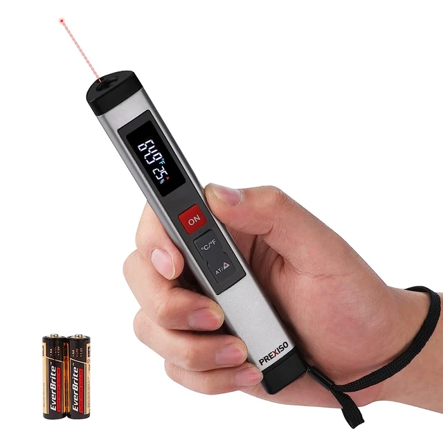 PREXISO 3-in-1 Infrared Thermometer Mini Digital Laser IR Temperature Hygrometer