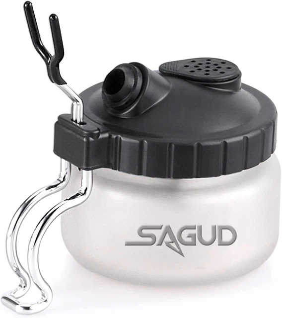 Kit limpiador de botellas de vidrio con soporte para aerógrafo SAGUD