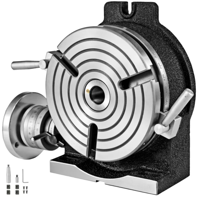 VEVOR Rotary Table XY Axis Rotary Table 8" 3-Slot for Milling Drilling