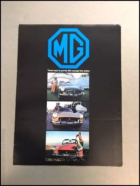 Mg Midget Mgb Gt Mgb Gt Vintage Original Car Sales Brochure