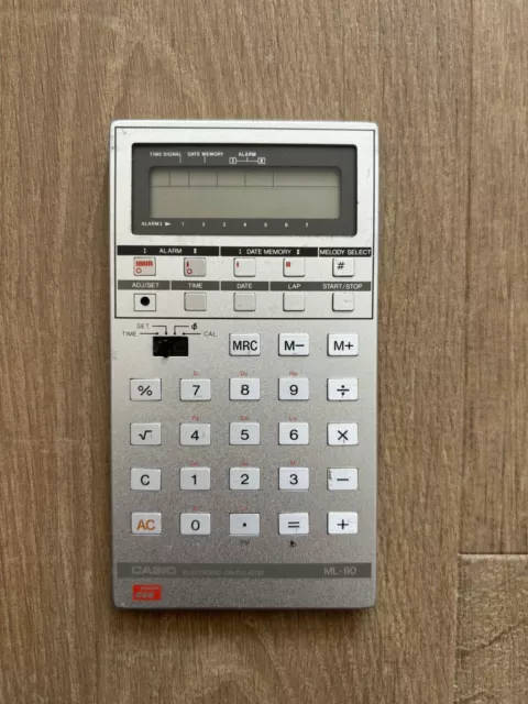 Casio ML 90 Vintage Calculator Taschenrechner