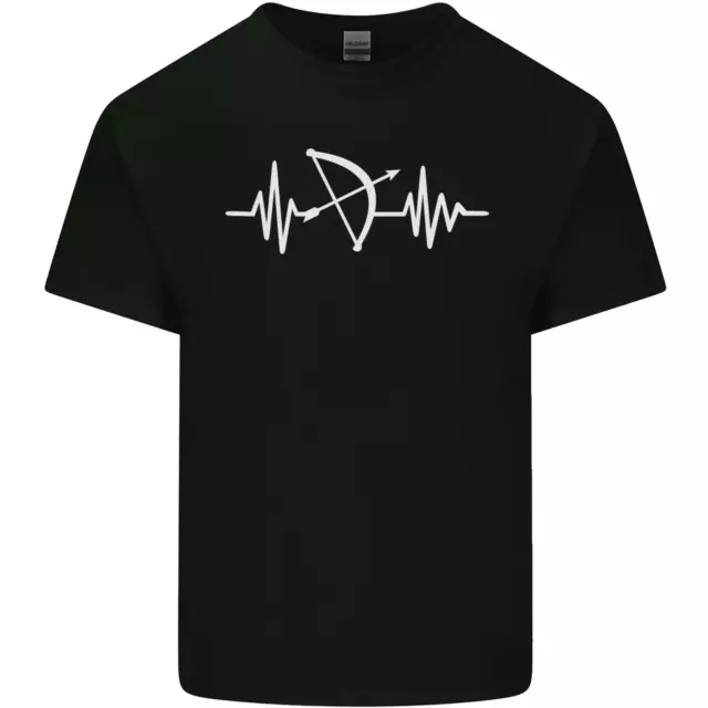 Pulse Archery Archer Funny ECG Mens Cotton T-Shirt Tee Top