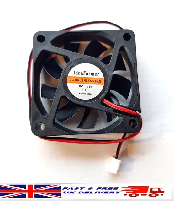 60 Mm Da 60 Mm Da 15 Mm 6015 12 V DC 0.10 A Cuscinetto A Sfera Brushless Ventola Di Raffreddamento 2pin - Foto 4