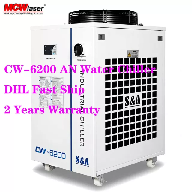 CW-6200AN Industrial Water Chiller for CNC/Laser Engraver Engraving Machines