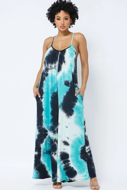 **New With Tags** Women's Tie Dye Jumpsuit with Pockets!
