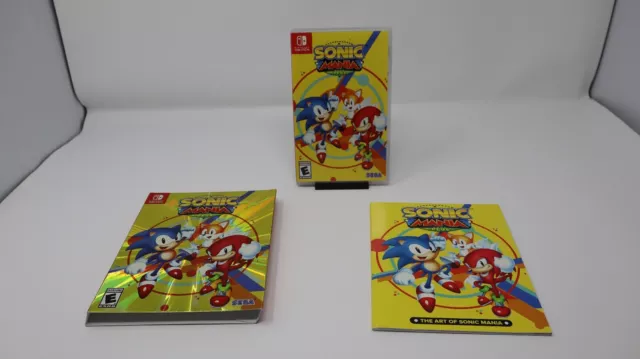 Sonic Mania Plus Artbook Edition (Nintendo Switch) CIB COMPLETE IN BOX RARE