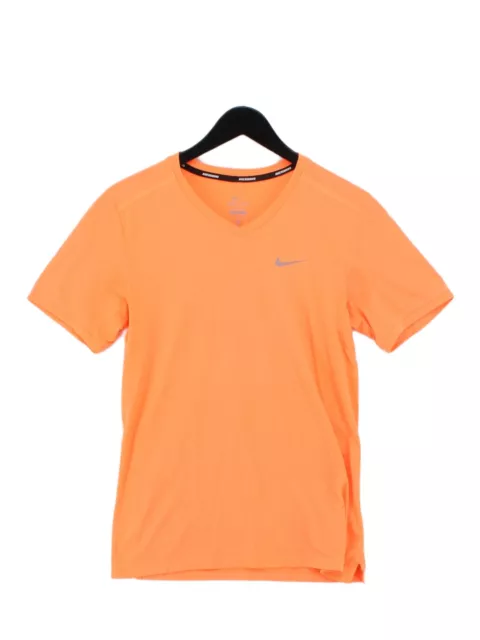 Nike Women's T-Shirt S Orange 100% Other Short Sleeve Round Neck Basic