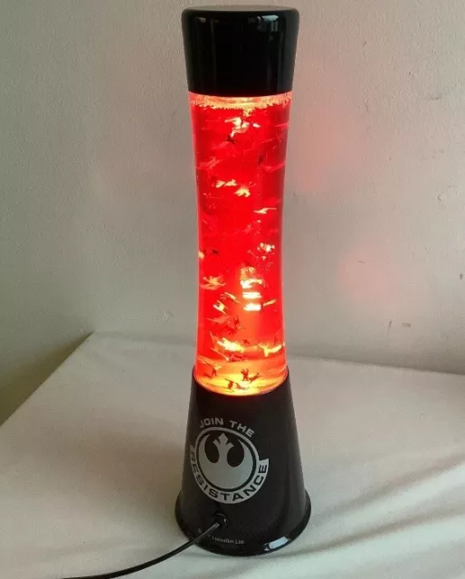 Star Wars Join The Resistance First Order Red Lava Light Lamp - Fully Working