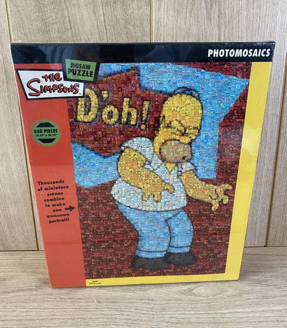 PHOTOMOSAICS HOMER SIMPSON The Simpsons 550 Piece Jigsaw Puzzle New