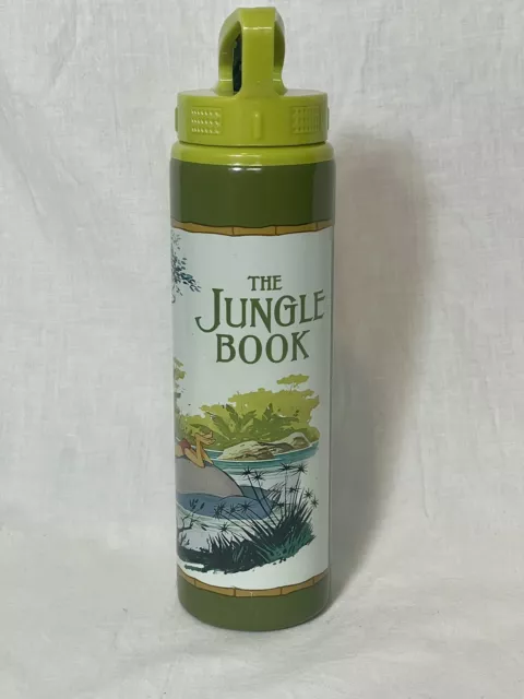 Disney Cartoon Jungle Book Stainless Steel Sports Bottle w/ Straw (26oz) New!