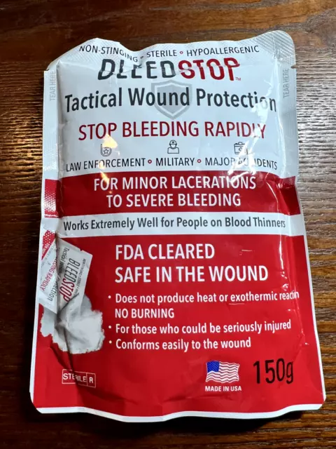 Bolsa Estípica de Primeros Auxilios de Emergencia BleedStop 150 g Expiración 09/2028
