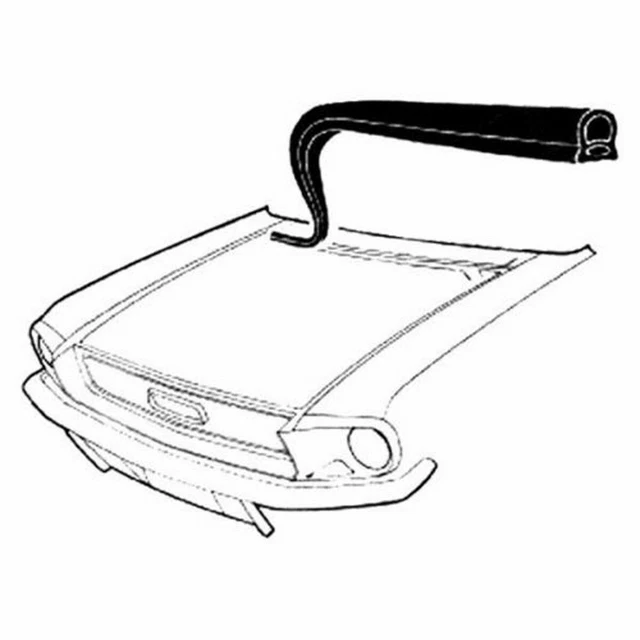 New Goodmark Hood To Cowl Seal Fits 1967-1968 Ford Mustang GMK3021280671