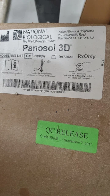 National Biological Pansol 3D Phototherapy Machine 631-9 New Sealed