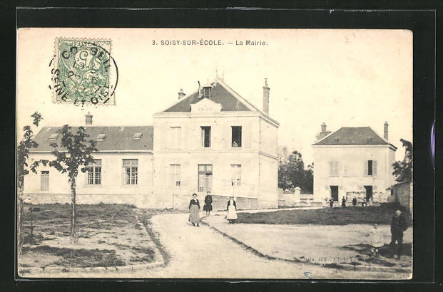 CPA Soisy-sur-Ecole, la Mairie