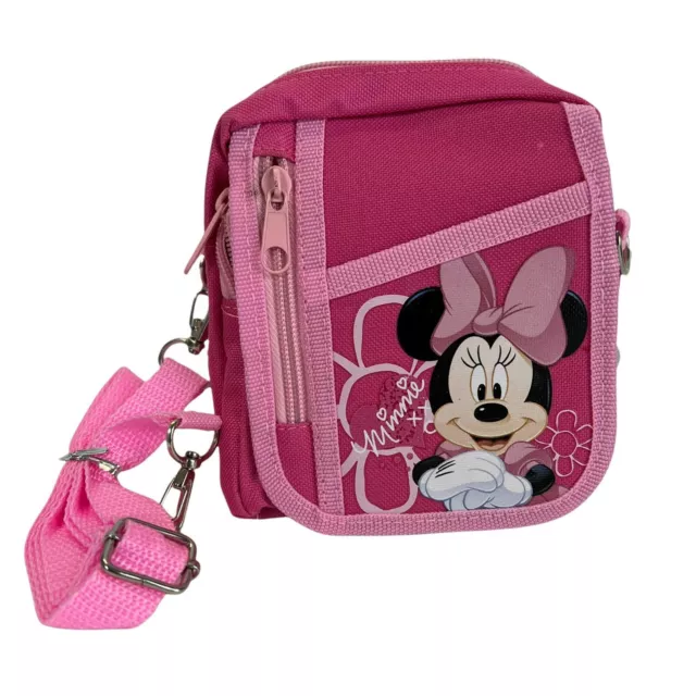 Disney Minnie Mouse Camera Bag Pouch Wallet 6" Purse (Pink)