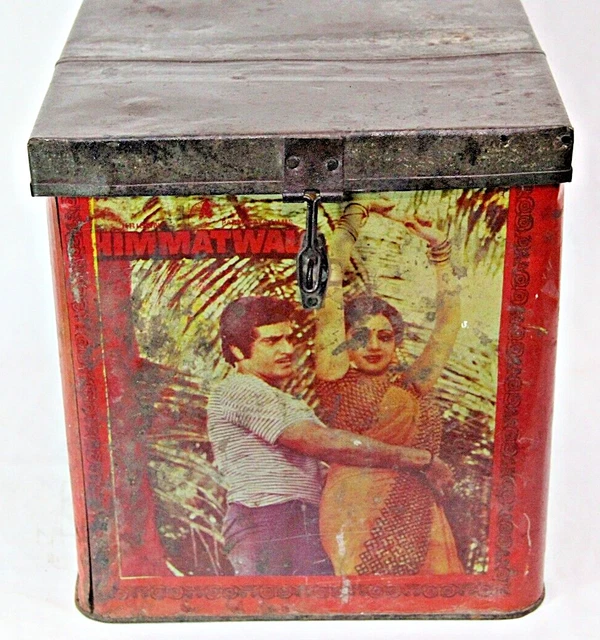 Grande boite à thé vide en métal Orange (1 kg) | Betjeman and Barton