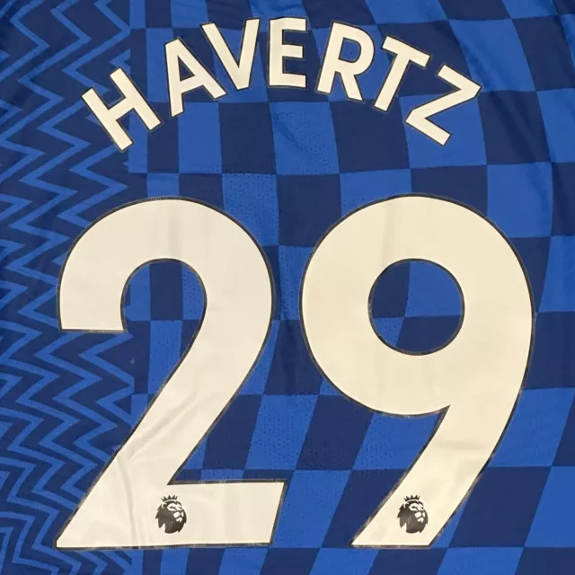 Rare Original Havertz Chelsea 2021/2022 Home Player Version Football Shirt XL