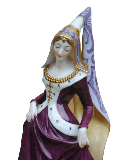 German Dressel Kister Antique Medieval Queen Porcelain Figurine