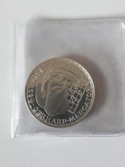 5 Dm Gerhard Mercator 1969 gedenk Münze 11.2 g gewicht Silber 625er PP oder stgl