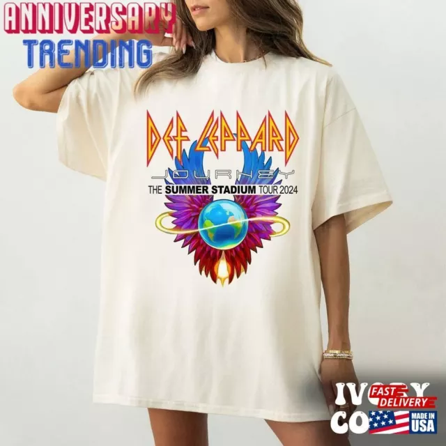 DEF LEPPARD AND Journey Summer Stadium Tour 2024 natural color Shirt