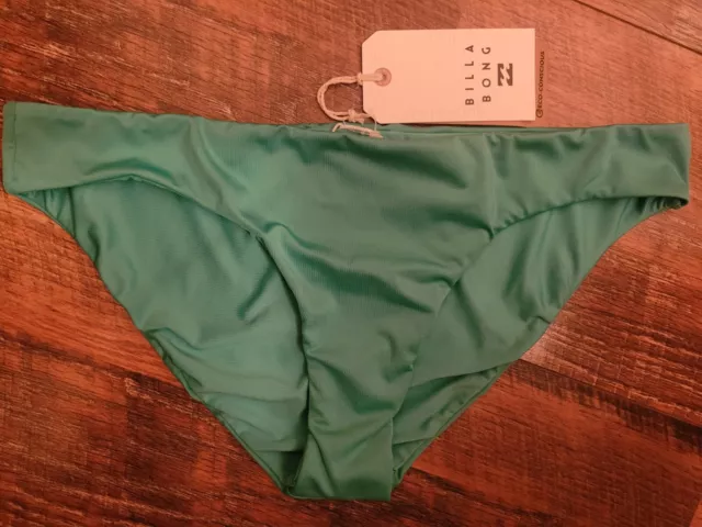 Billabong Bikini Ladies Swim Liner Bottoms Size 8, Kelly Green, New with Tags