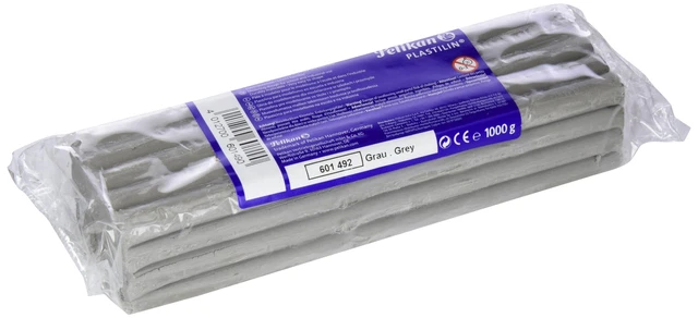 Pelikan 601492 – Quality Modelling Clay Plasticine, 1 Kg, Grey