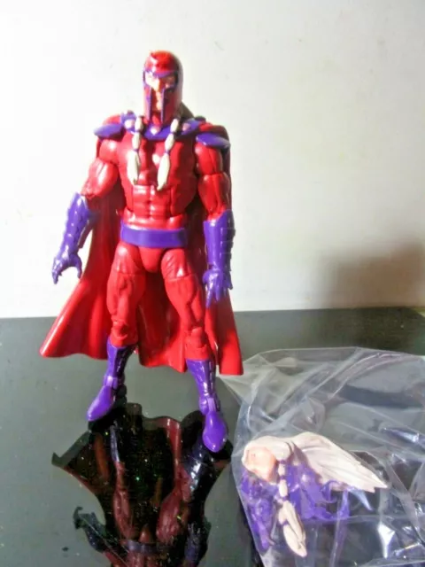 Marvel Legends Colossus BAF Series AoA Magneto Loose Complete~