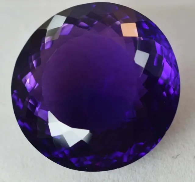 AAA+ Large Purple Amethyst 76.75 Ct. Round Cut Loose Gemstone Gift for Women