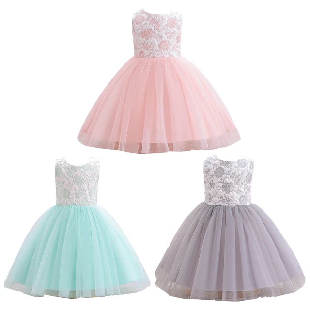 Toddler Baby Girls Christening Dress Wedding Party Princess Formal Dresses Gowns